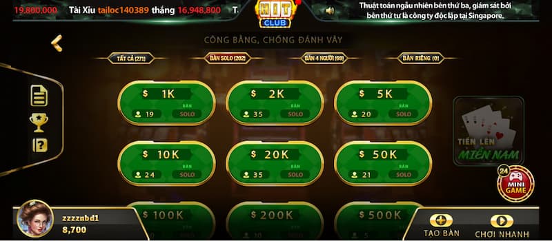 Sảnh game bài Hit Club sôi nổi kiếm tiền đẳng cấp nhất 2024