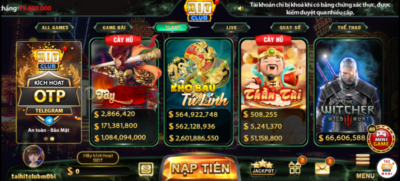 Cơ hội làm giàu nhanh với game nổ hũ rút tiền mặt